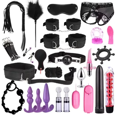 Adults BDSM Sex Bondage Gear Set 26pcs