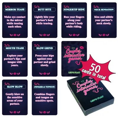 Casual Couple Sex Flirting Card Set