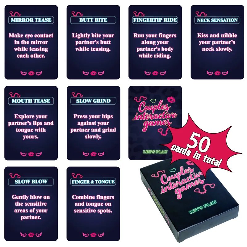 Casual Couple Sex Flirting Card Set